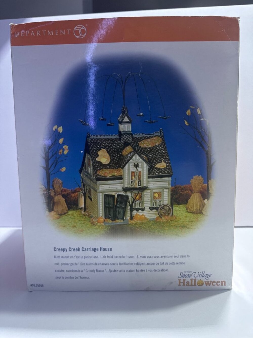 Creepy Creek Carriage House Halloween Village Department 56 Animated Decor